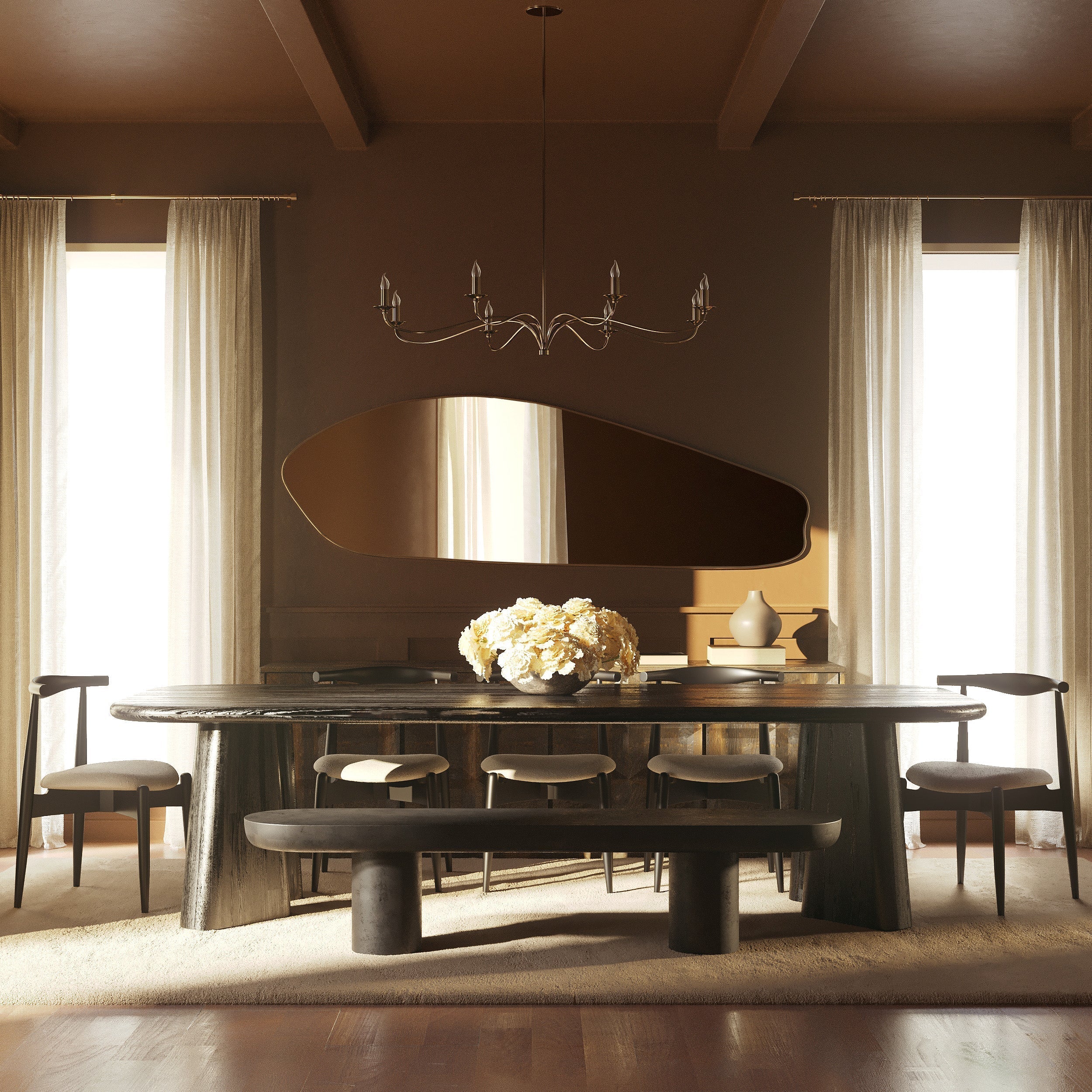 A Thanksgiving Table That Reflects Abundance: Decorating Your Dining Room with Mirrors