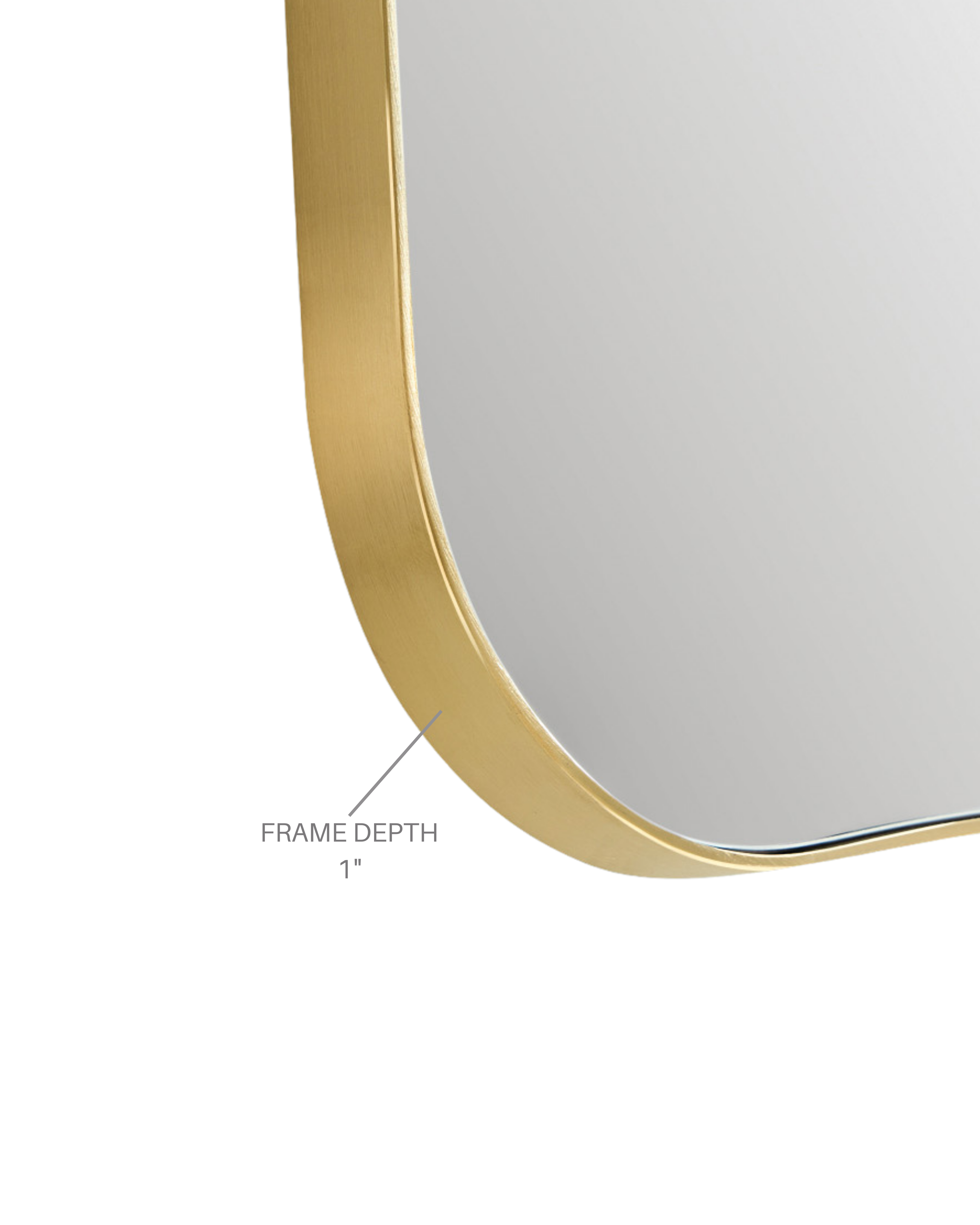 Brassy Gold Organik Mirror