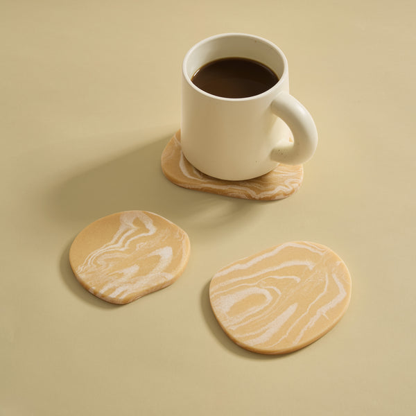 Puddle Coasters - Set of 3 - Salted Caramel