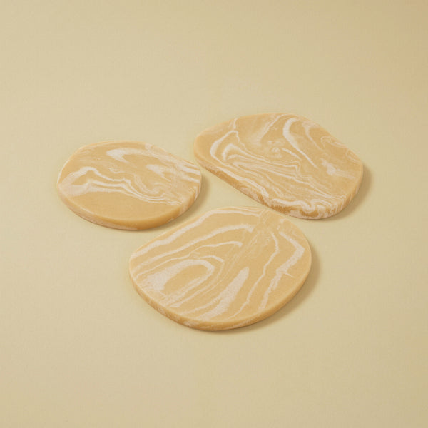 Puddle Coasters - Set of 3 - Salted Caramel
