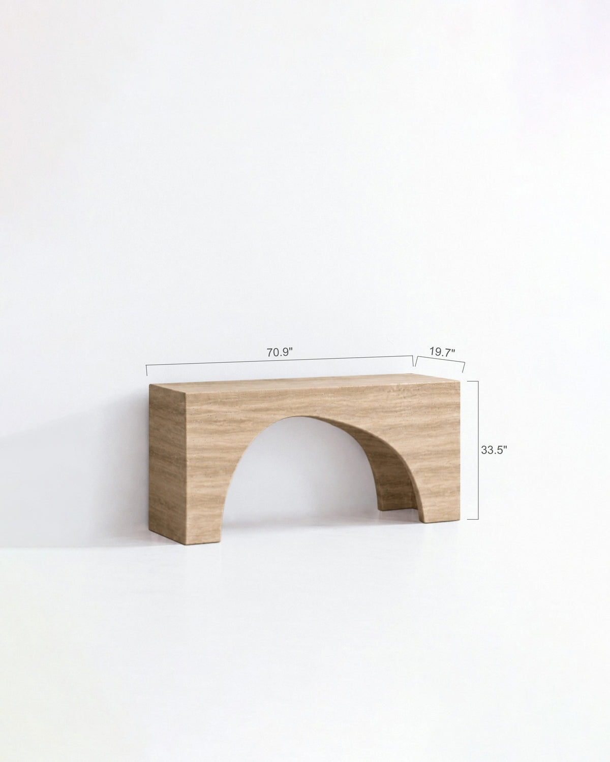 Fudge Marble Console Table