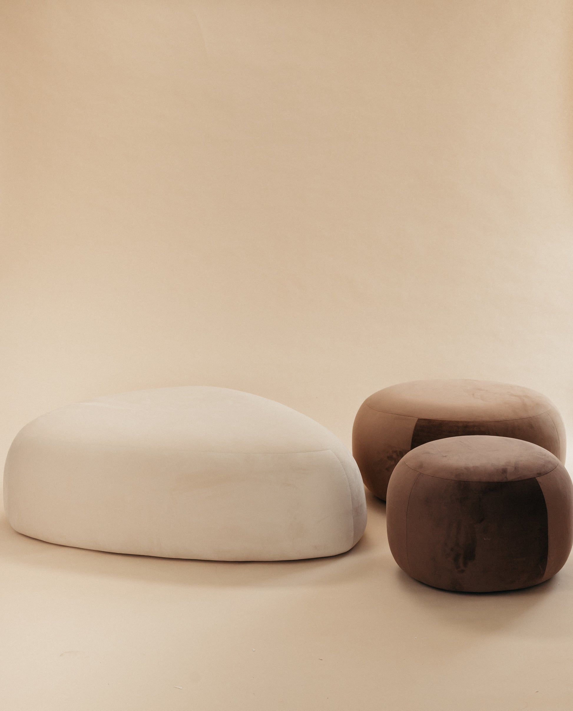 On The Rocks - Pebble Ottoman Set
