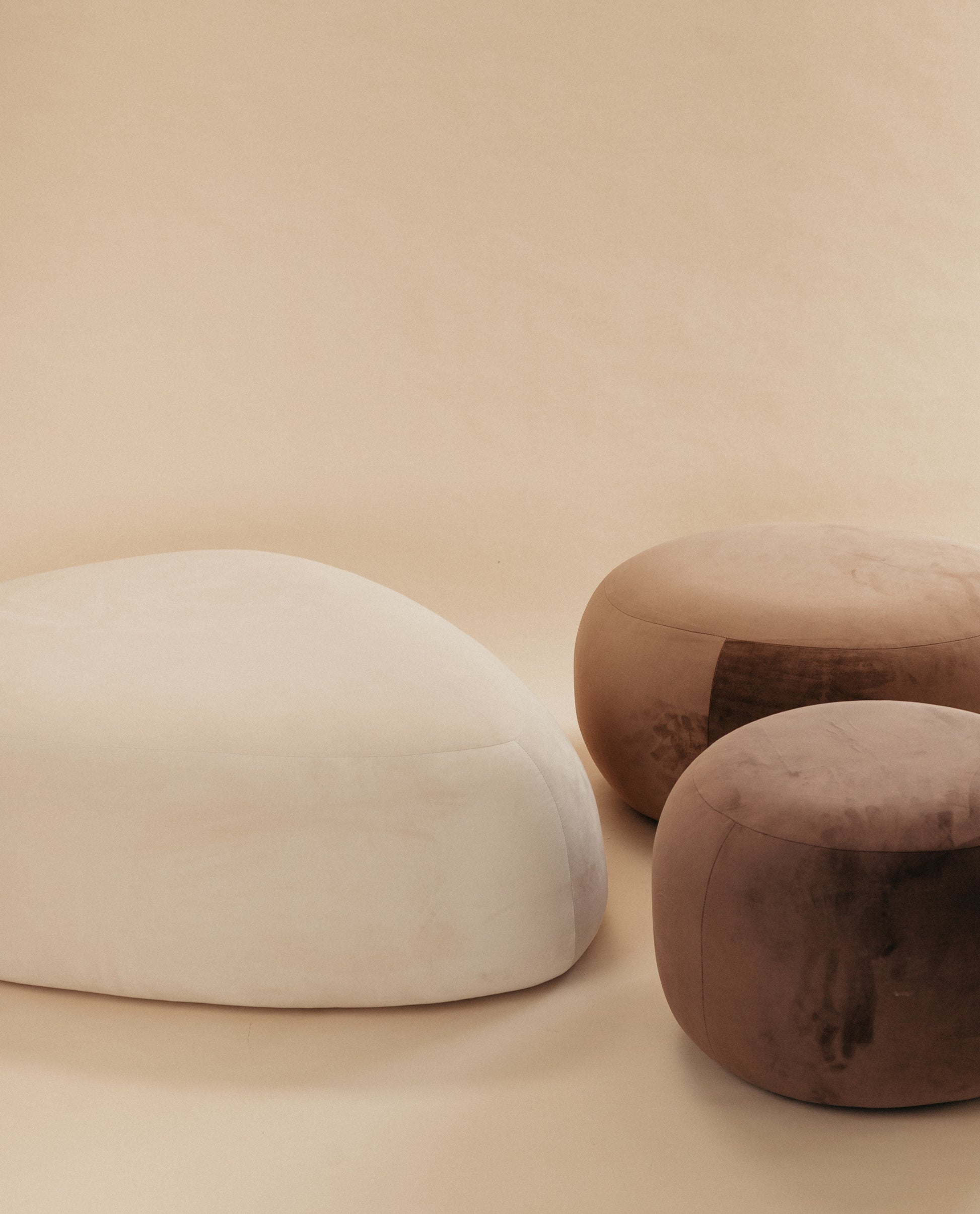 On The Rocks - Pebble Ottoman Set