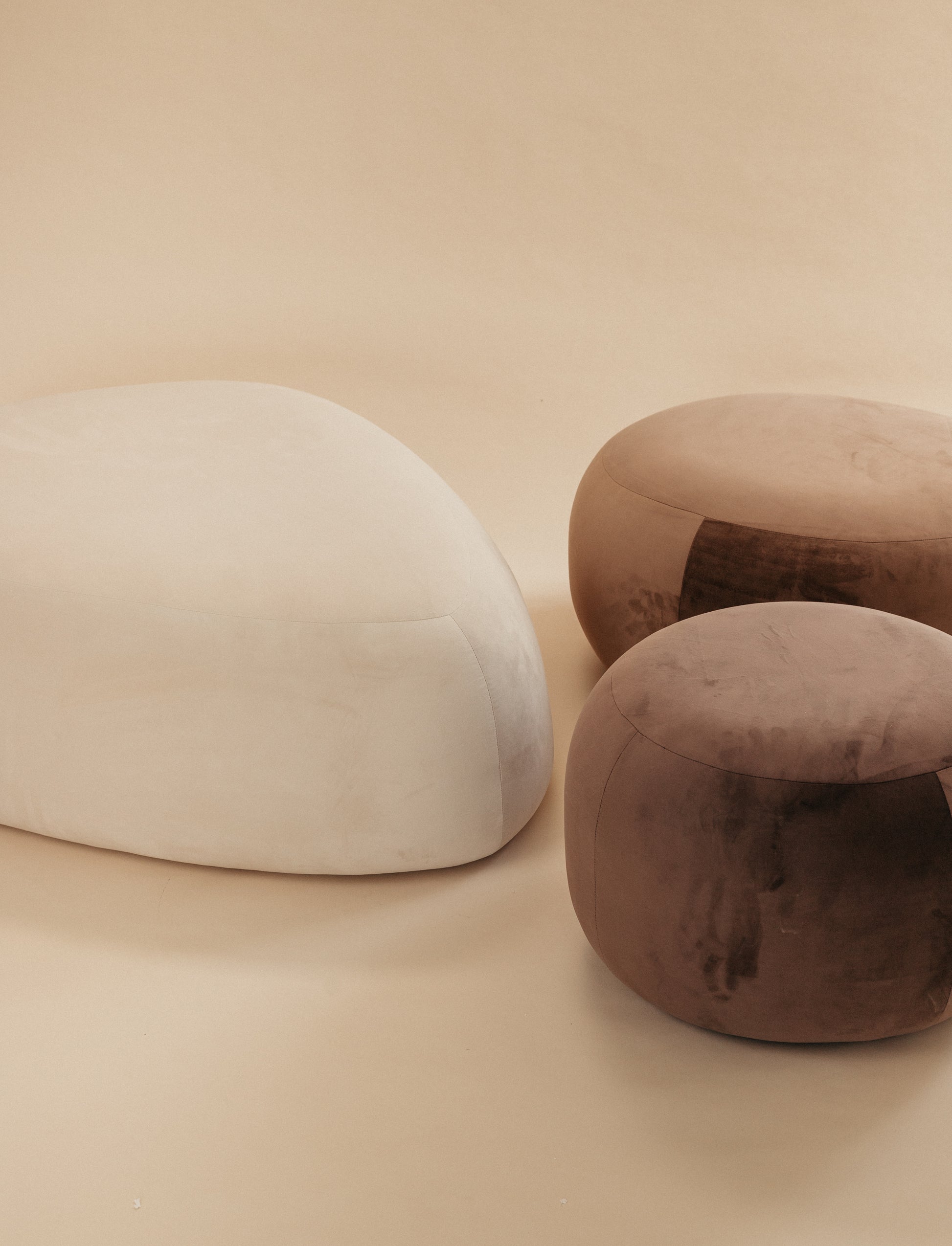 On The Rocks - Pebble Ottoman Set