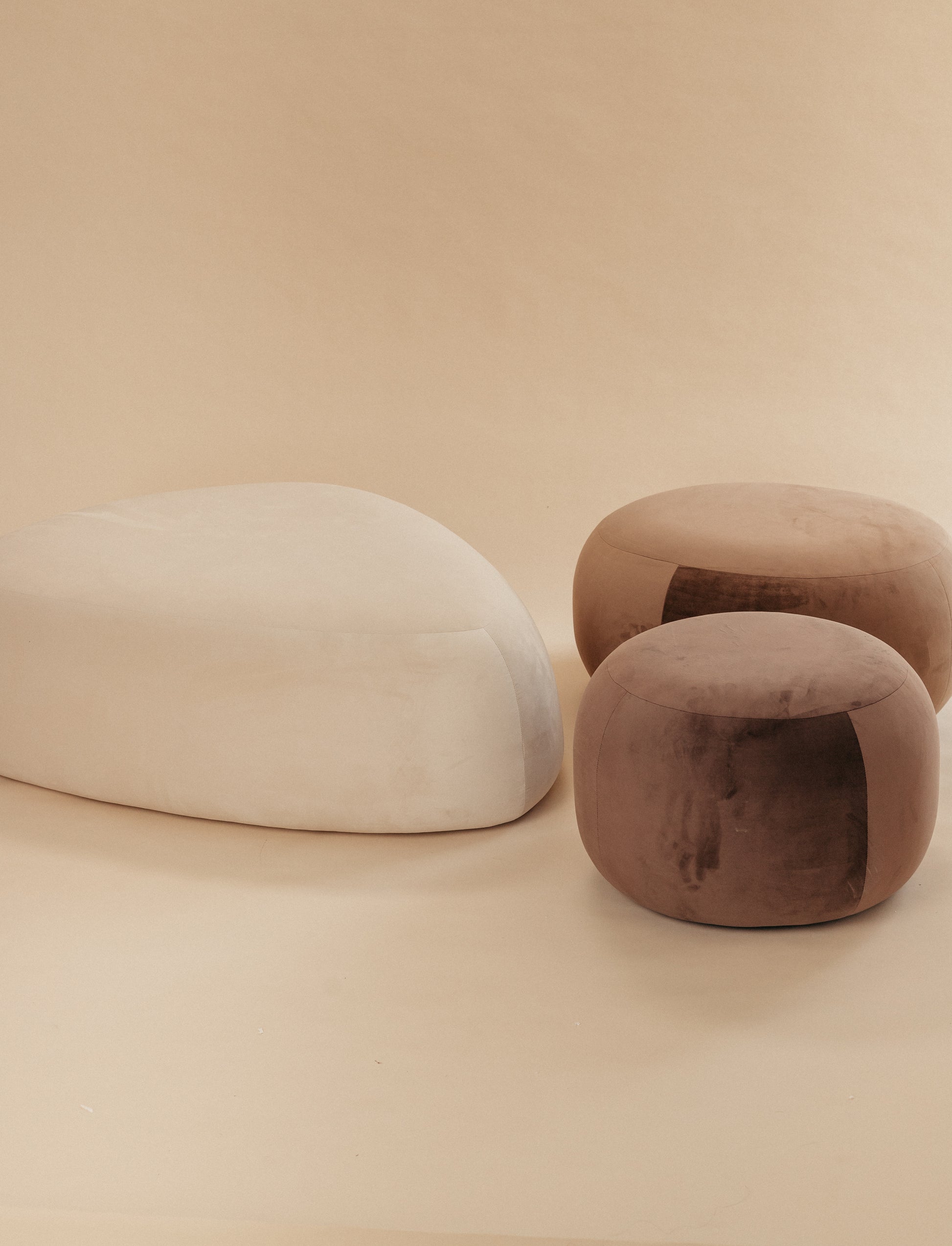 On The Rocks - Pebble Ottoman Set