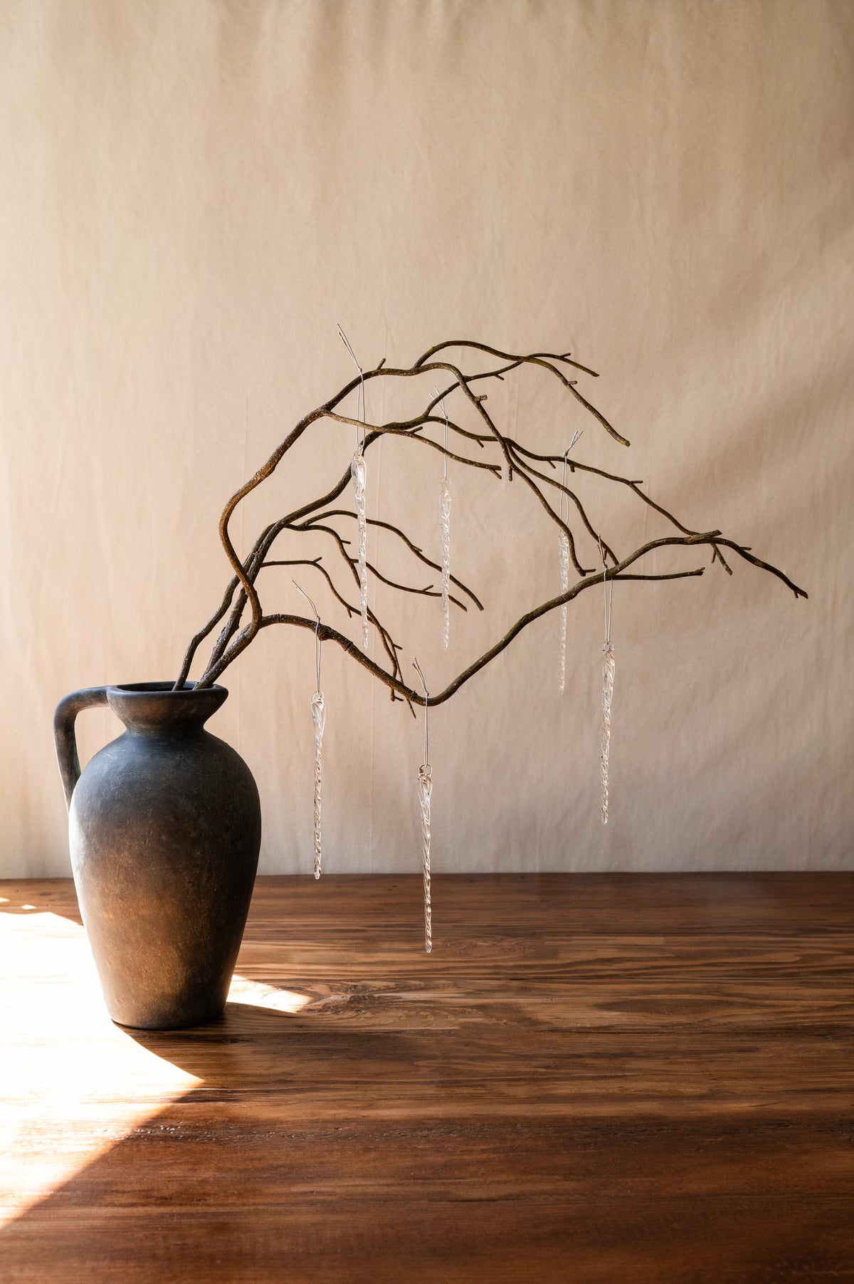 Icy Icicle Glass Ornaments