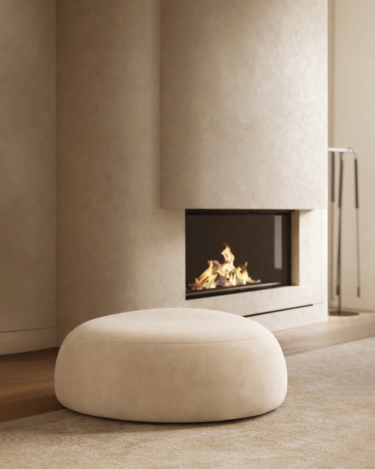 On The Rocks - Pebble Ottoman Set