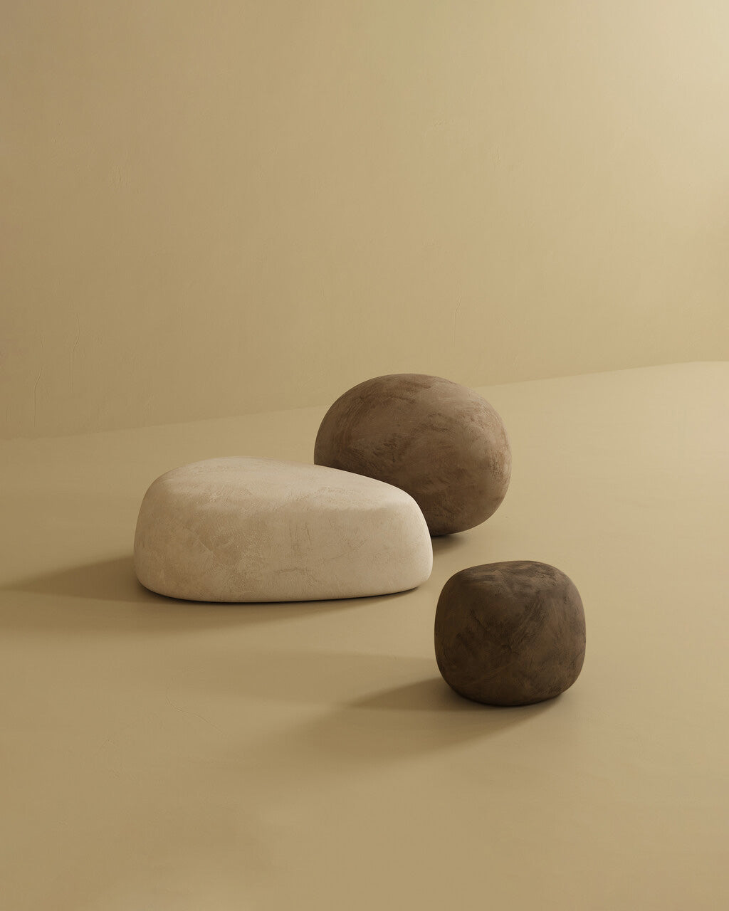 On The Rocks - Pebble Ottoman Set