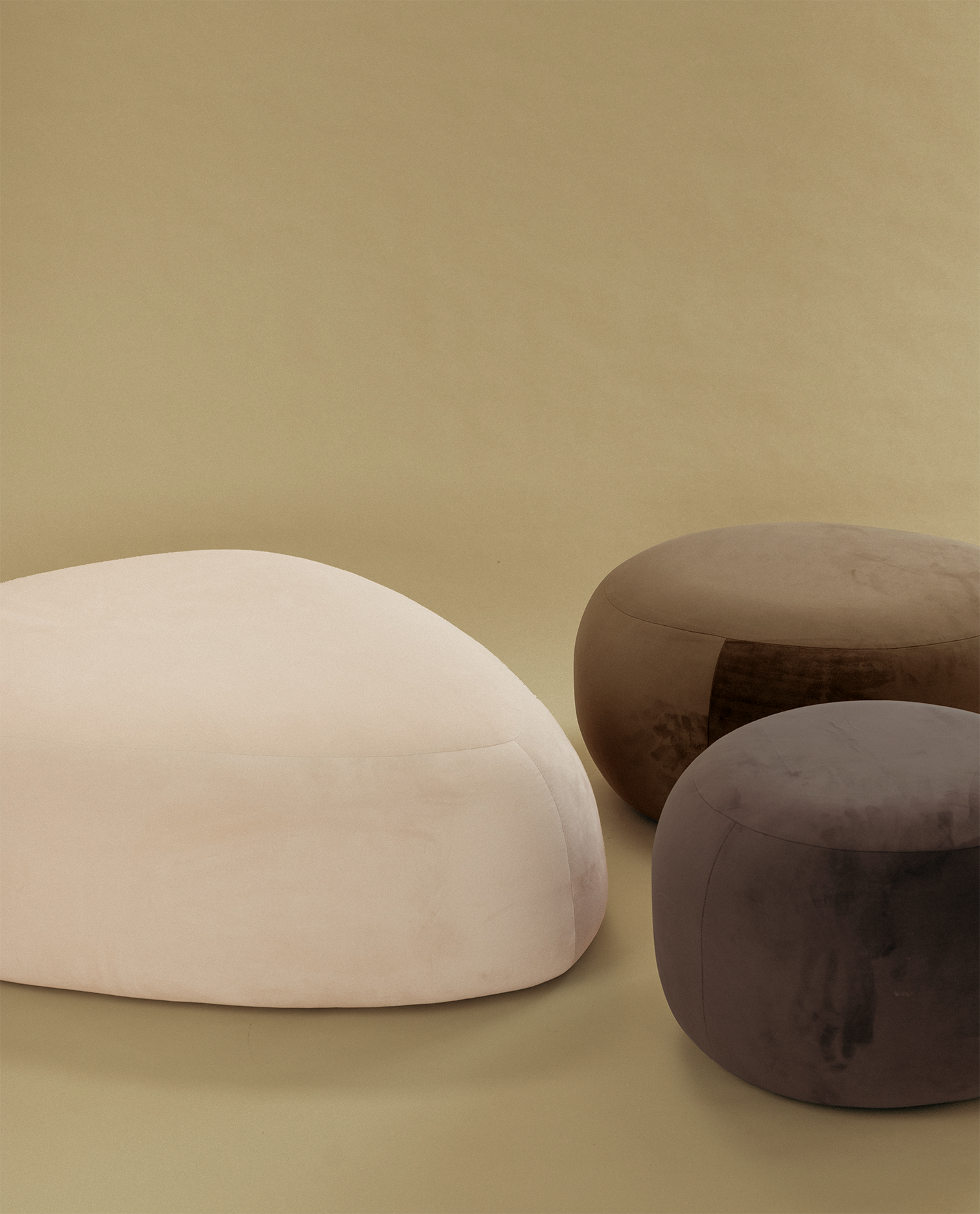 On The Rocks - Pebble Ottoman Set
