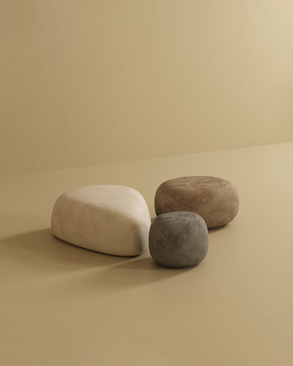 On The Rocks - Pebble Ottoman Set
